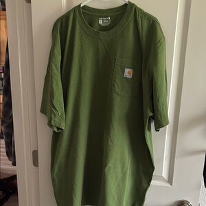Carhartt Olive Green Tee with Pocket